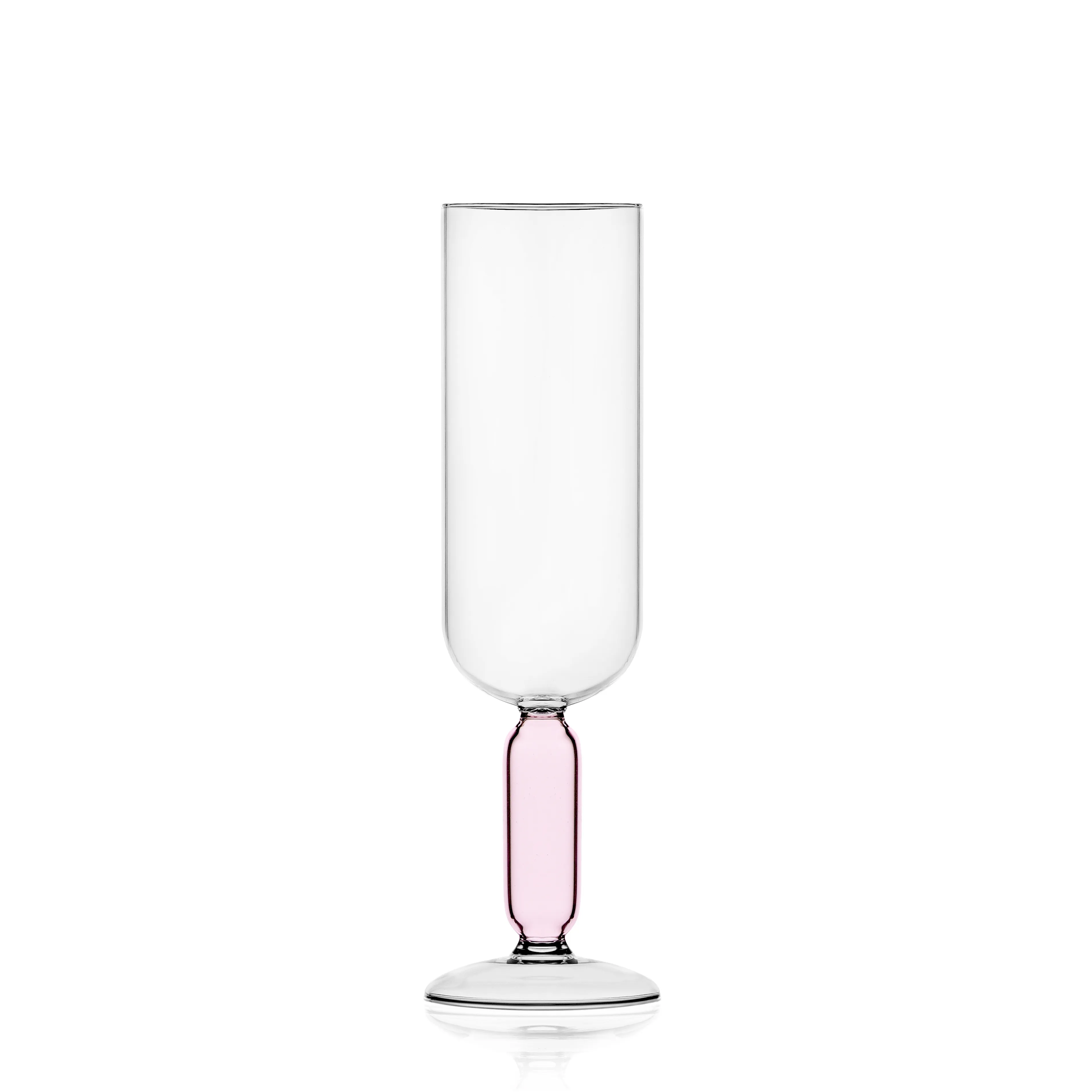 Stemmed Glass Light Pink Ichendorf Bloom Collection
